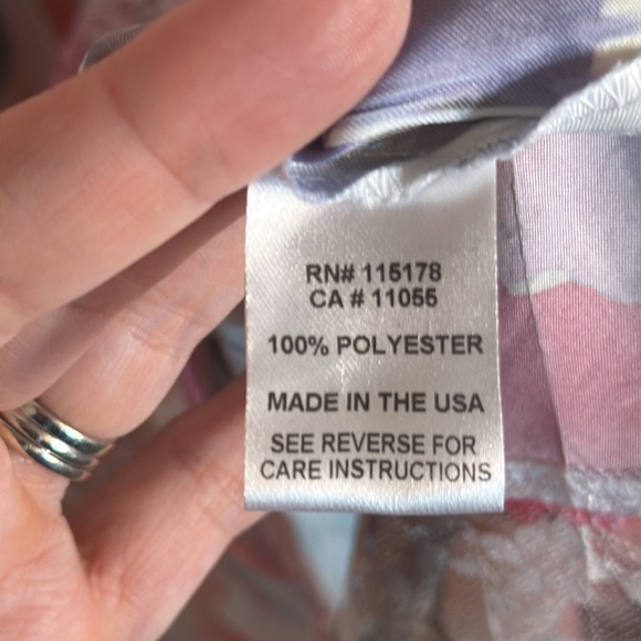 Komarov Floral Cap Sleeve Midi Dress Size XL - Picture 5 of 7